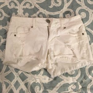 American eagle distressed jean shorts