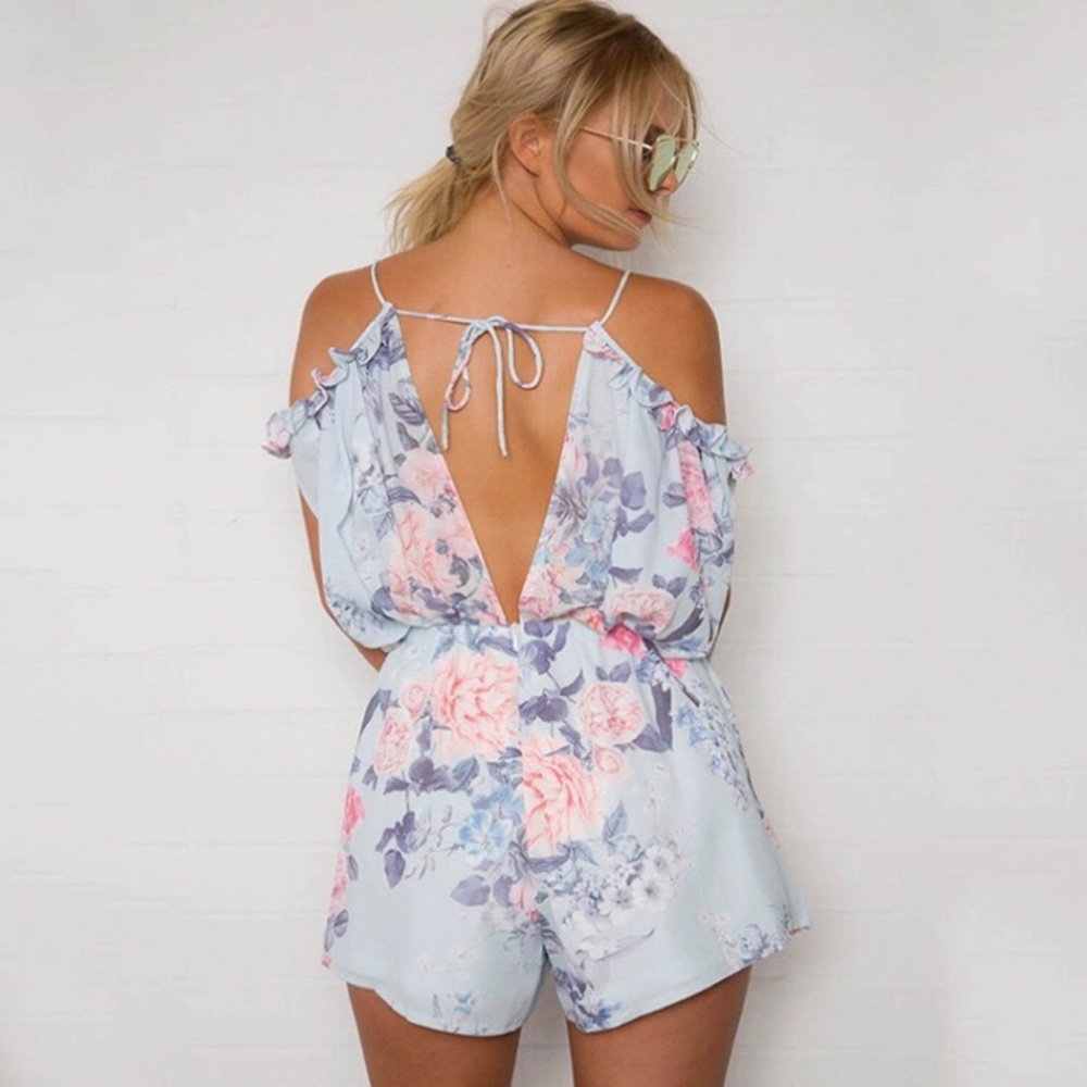 🆕 JESSIE Floral Flirty Romper - Picture 5 of 8