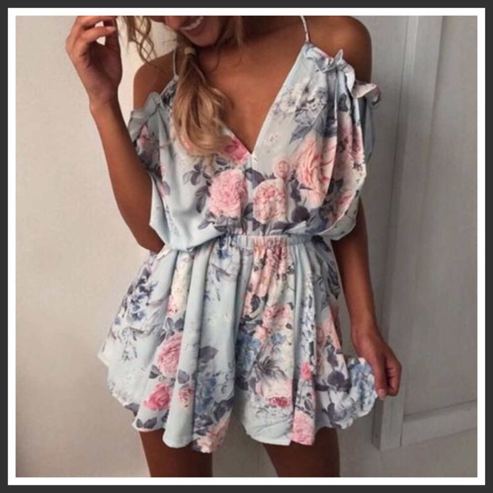🆕 JESSIE Floral Flirty Romper
