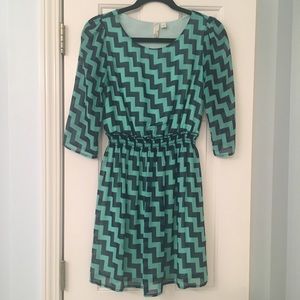 Navy and Teal Dress!