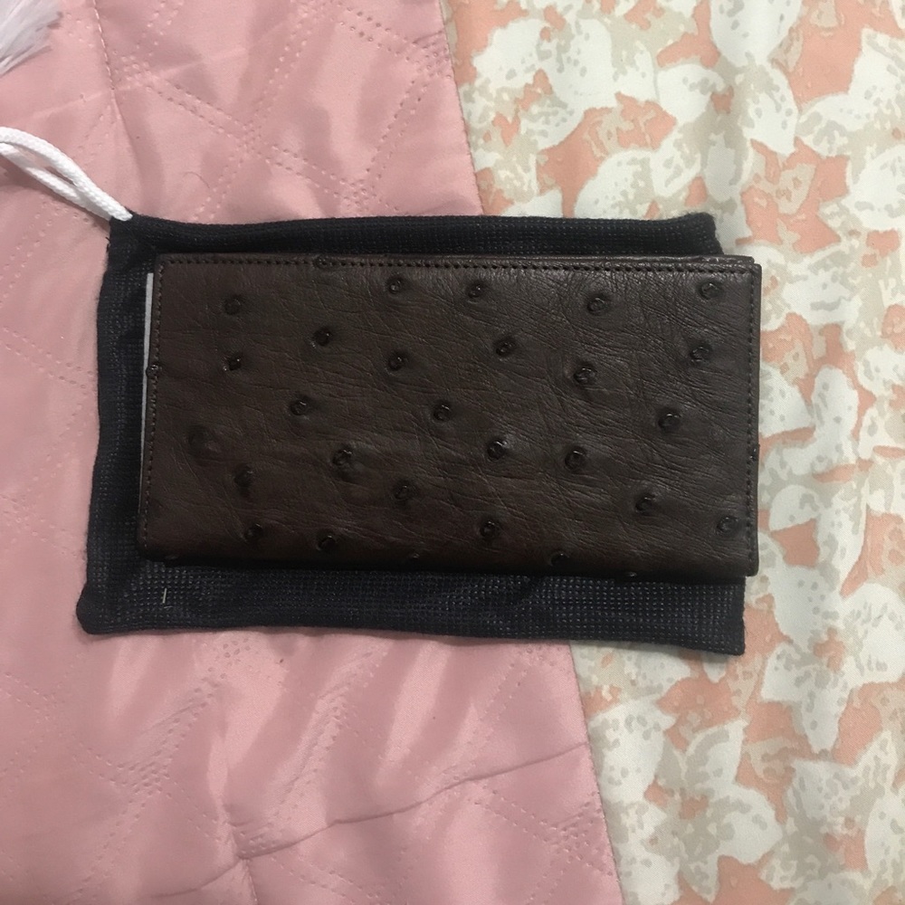 Genuine Ostrich leather Wallet