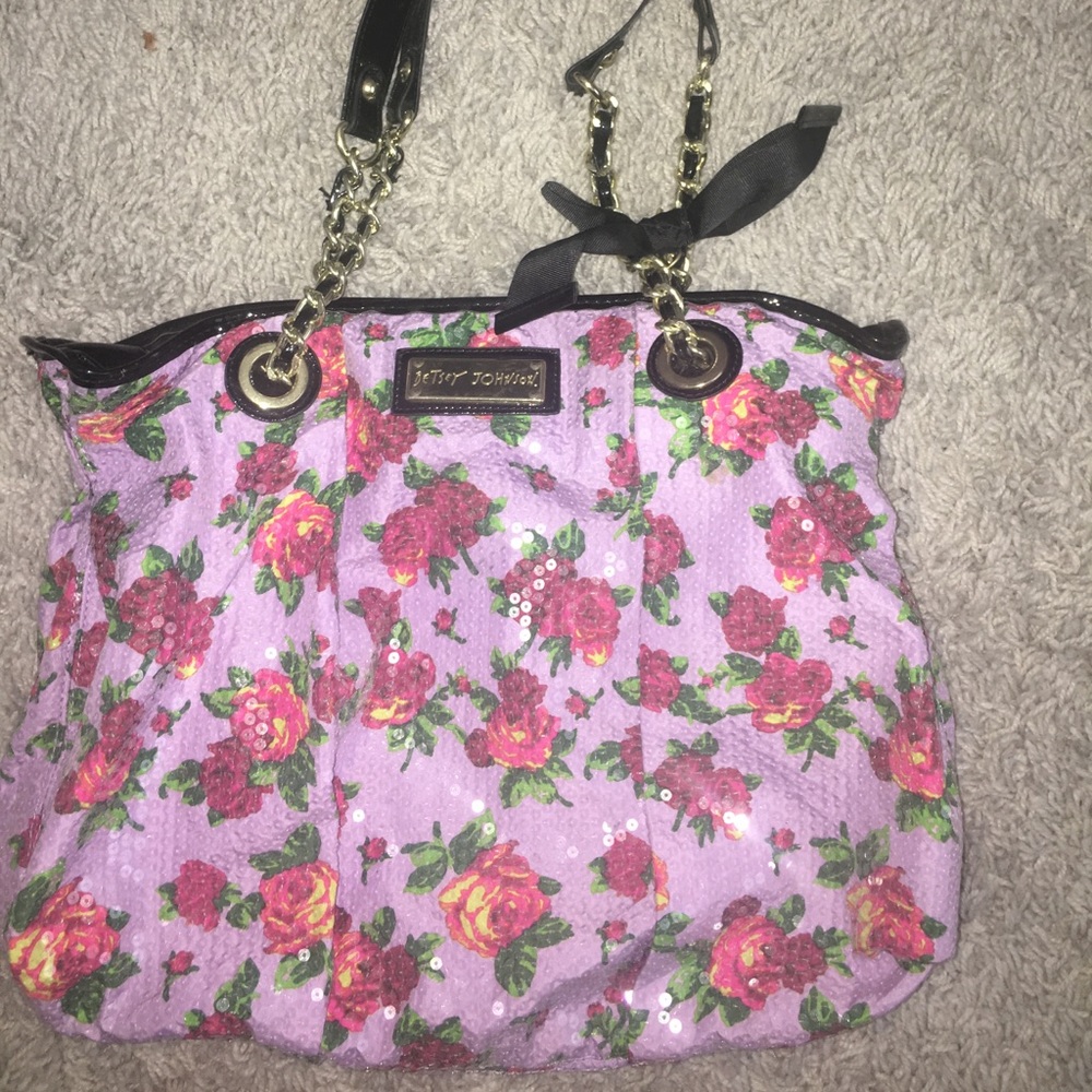 betsy johnson flower purse