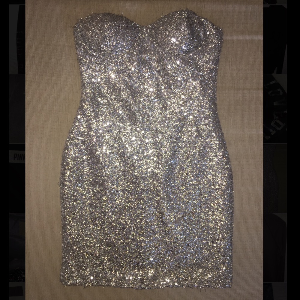 Arden B Silver Party Dress