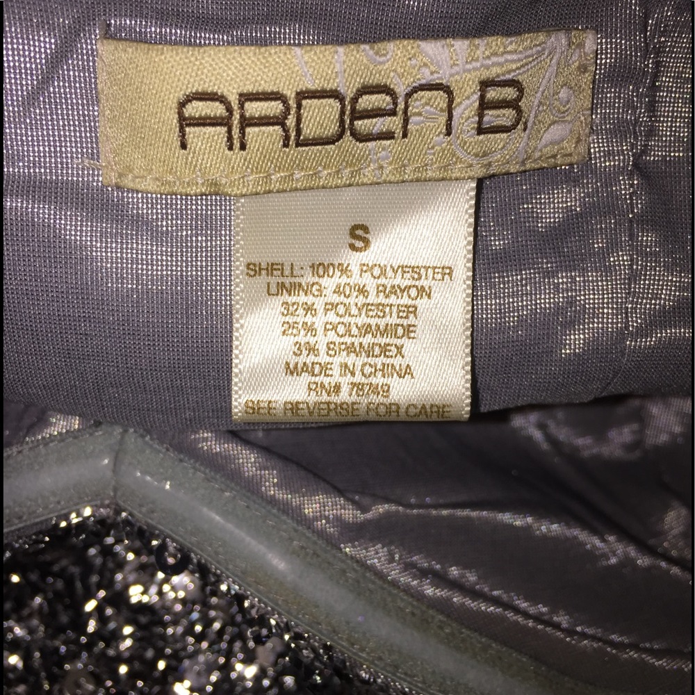Arden B Silver Party Dress - Picture 3 of 3