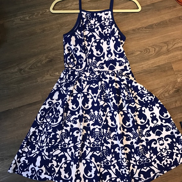 Soprano Dresses & Skirts - Stretchy blue & white floral dress