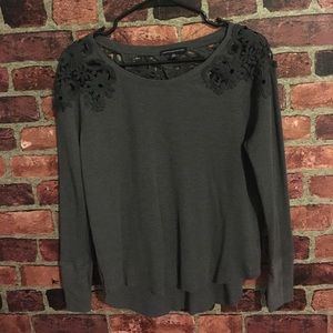 Long Sleeve Flowered Top