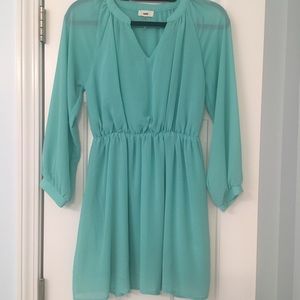 Long Sleeve Teal Dress!!