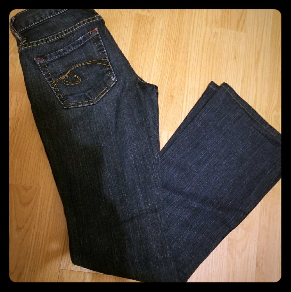 Arden B Dark Wash Boot Cut Jeans Size 1