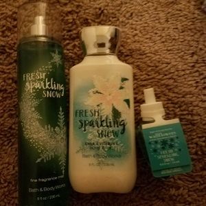 New Fresh Sparkling Snow set from Bath& Body Works