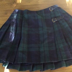 Plaid wool kilt