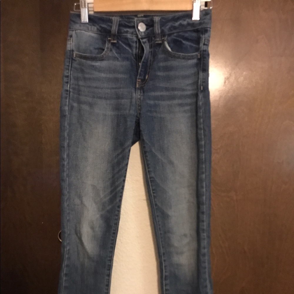 High waist skinny jeans