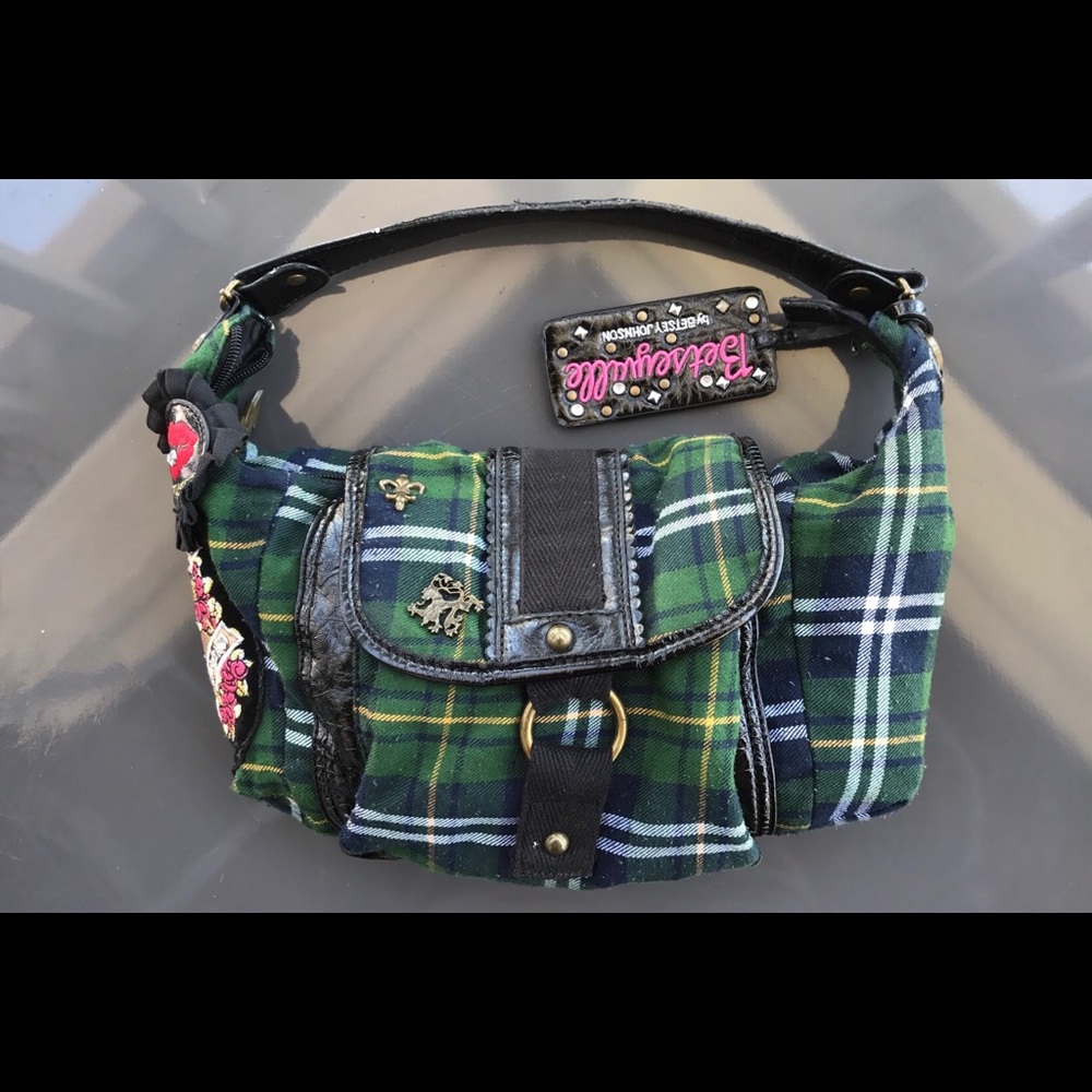 Betsy Johnson Plaid Mini Purse