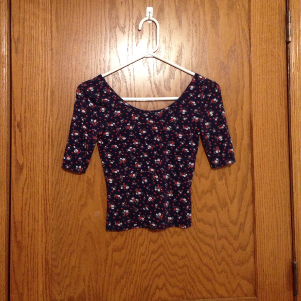 Bethany mota floral crop top