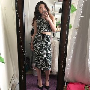 Plant-Print Two-Piece