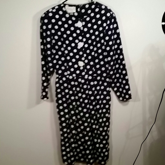 Vintage Schrader sport midi dress size 14 blue - Picture 2 of 3