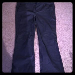 Dark Blue Wide Leg Trouser Pant