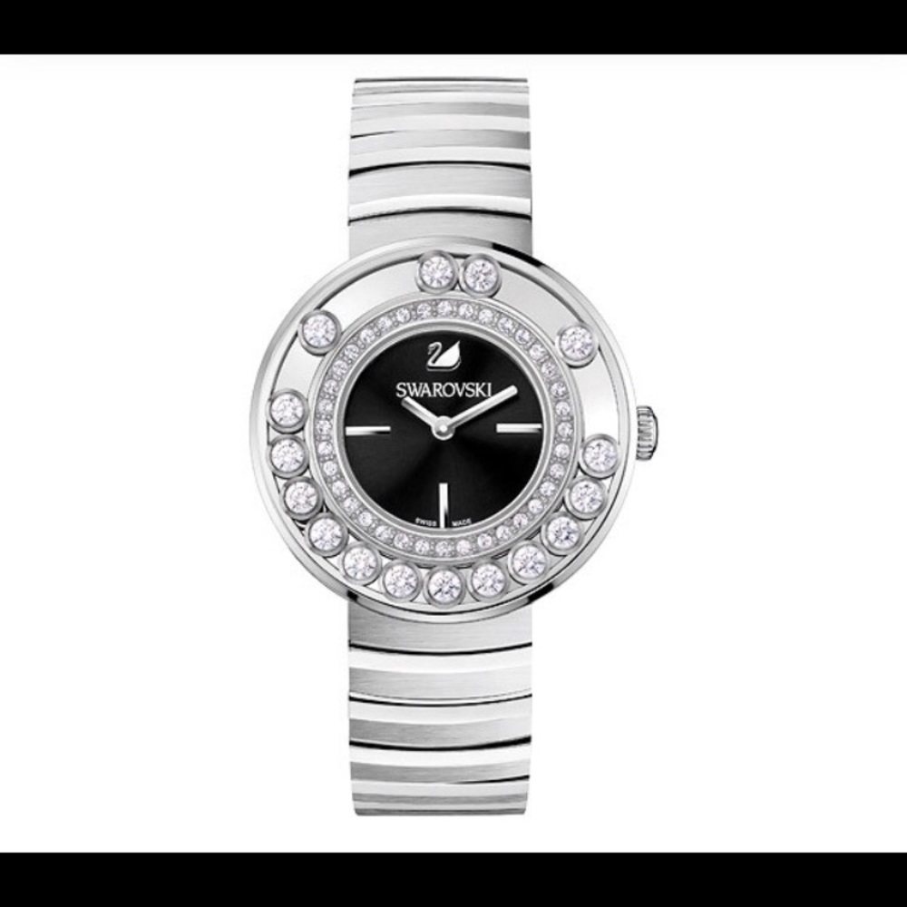 New Swarovski Lovely Crystals Black watch