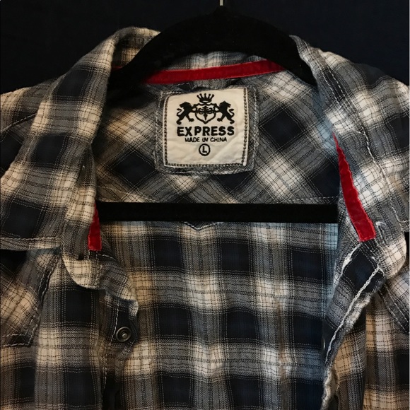 Express Brand men's flannel - Picture 4 of 4