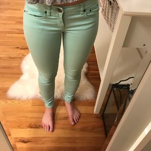 Jcrew mint jeans