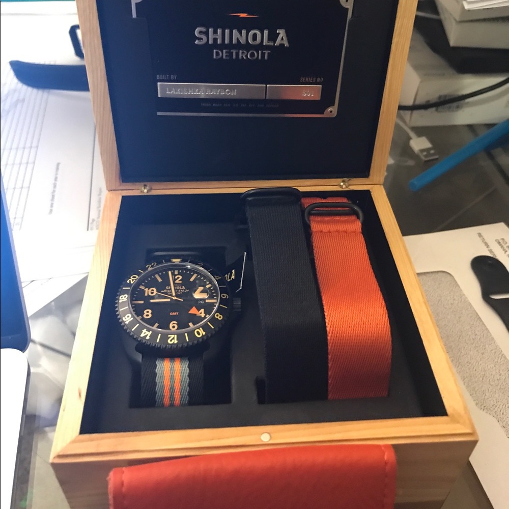 Shinola men's the Rambler watch gift set