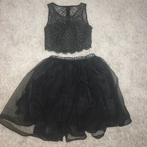 black short prom dress only worn once