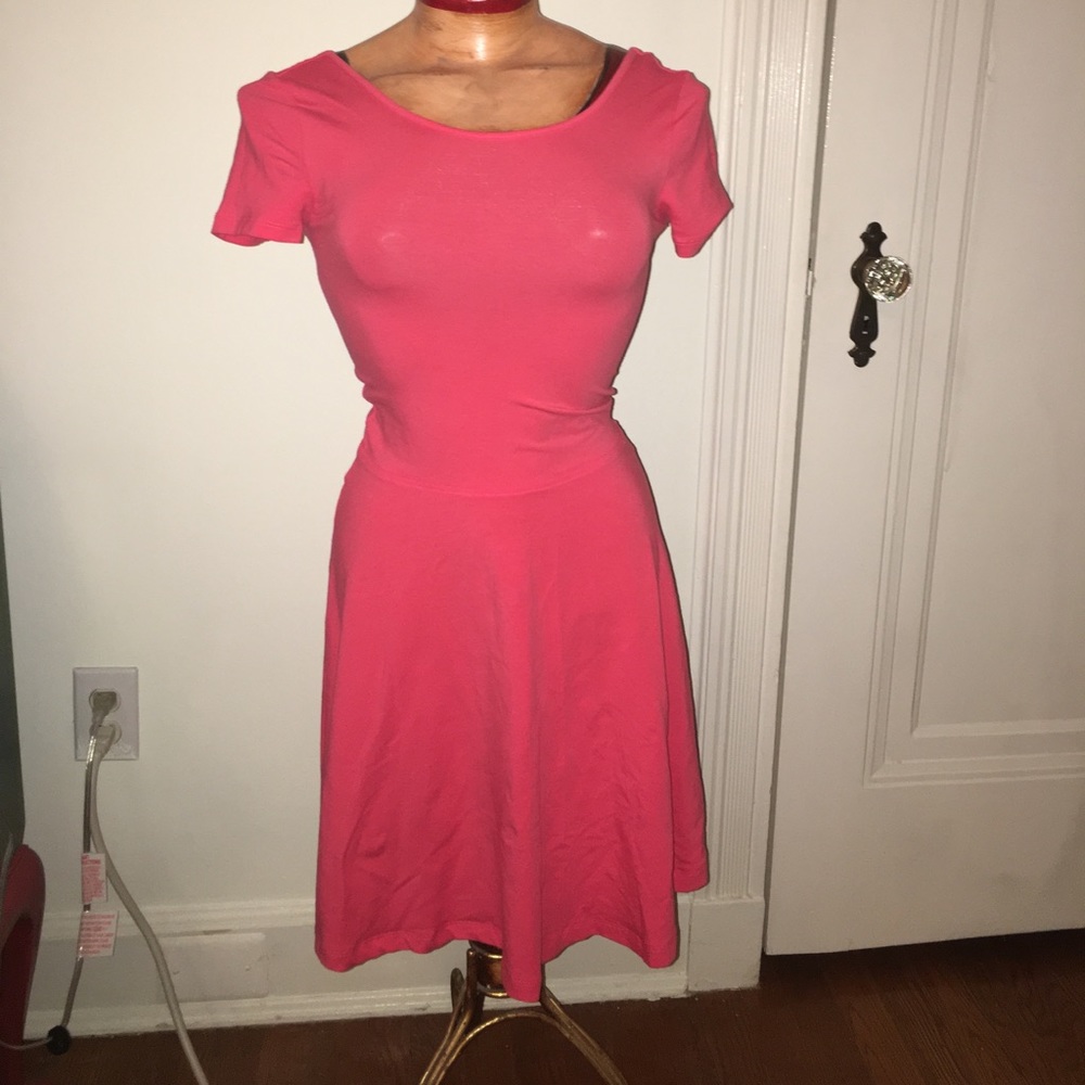 Pink fit and flare BP dress