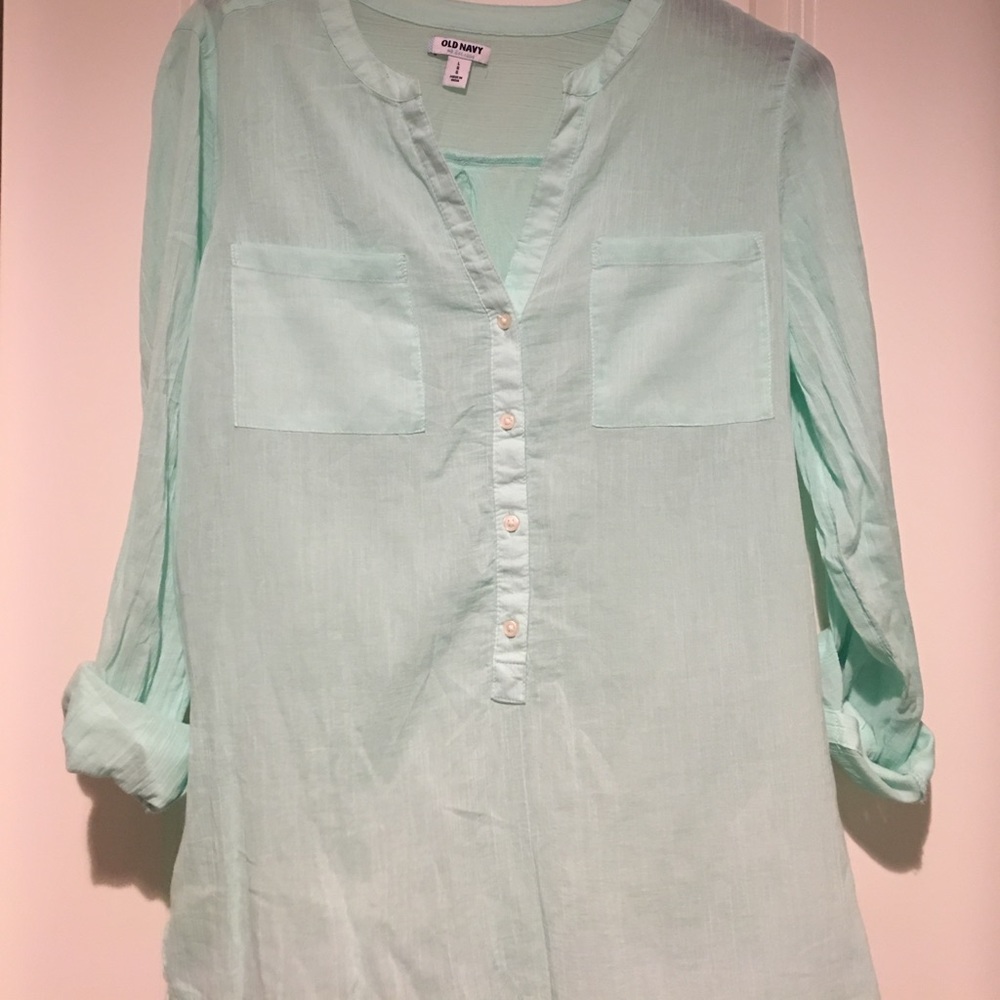 Old Navy sheer Henley