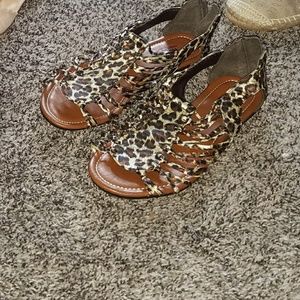 Cheetah sandals