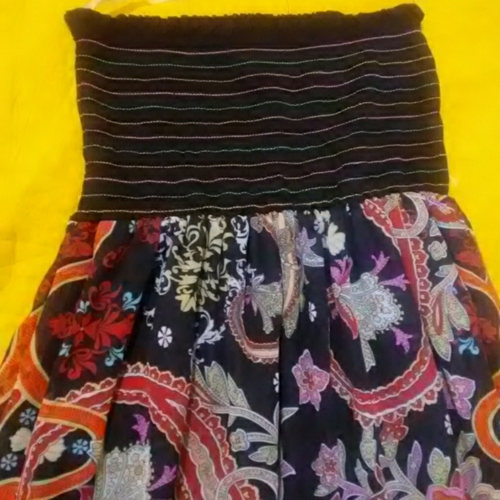 Strapless maxi dress