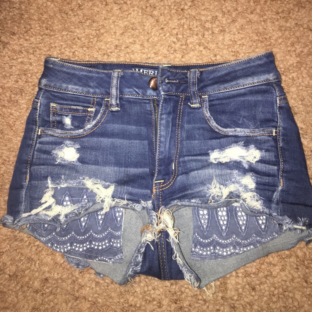 New American Eagle High Rise Shorts