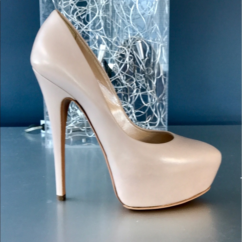 SOLD - Nude Casadei Platform pumps