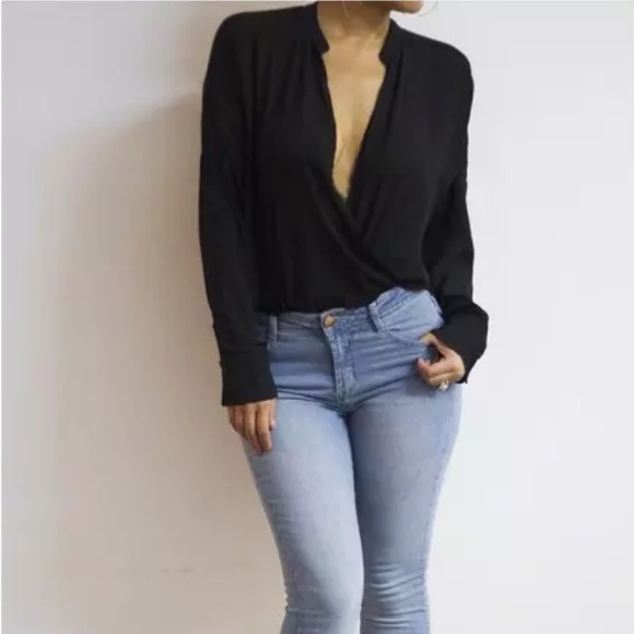 Chiffon long sleeve loose blouse - Picture 2 of 4