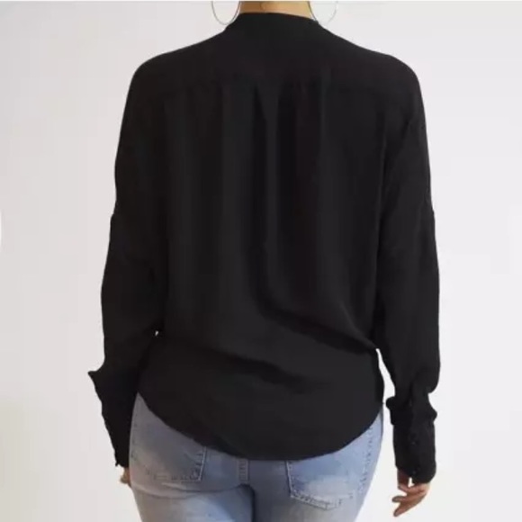 Chiffon long sleeve loose blouse - Picture 3 of 4