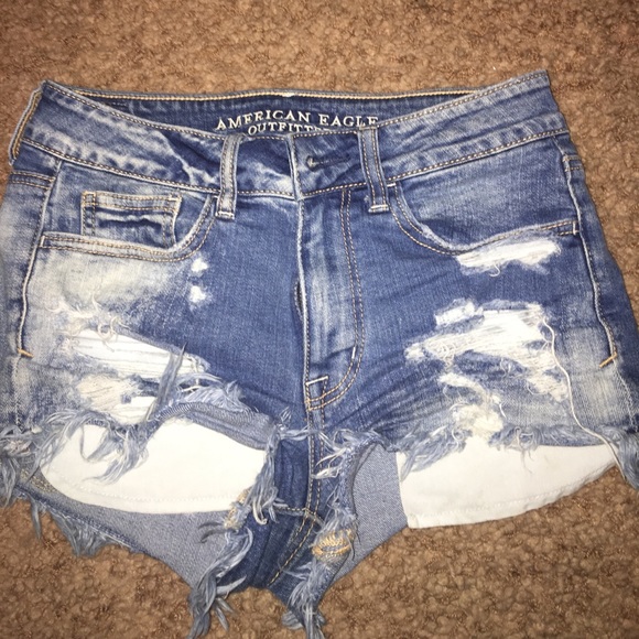 Acid wash, American eagle high rise shorts !! - Picture 1 of 6