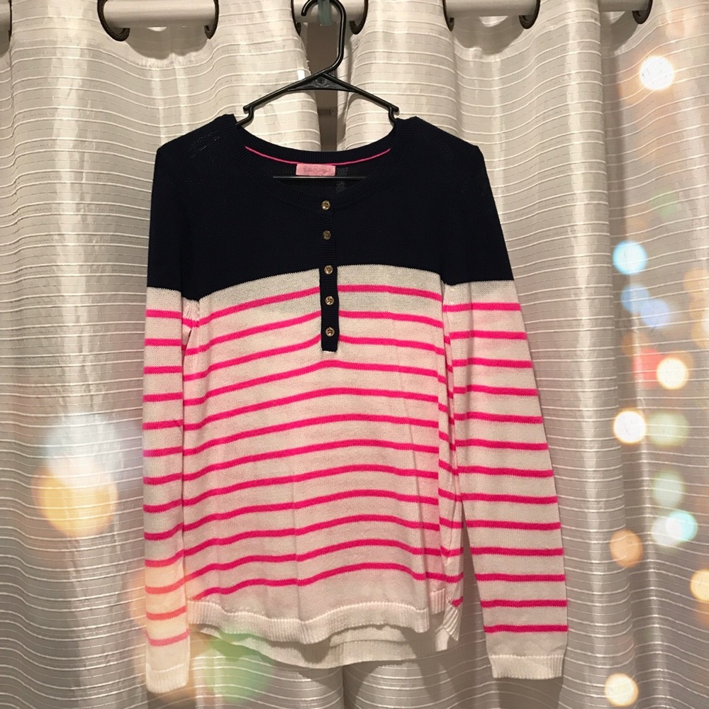 Lilly Pultizer Adair Striped Pullover Sweater