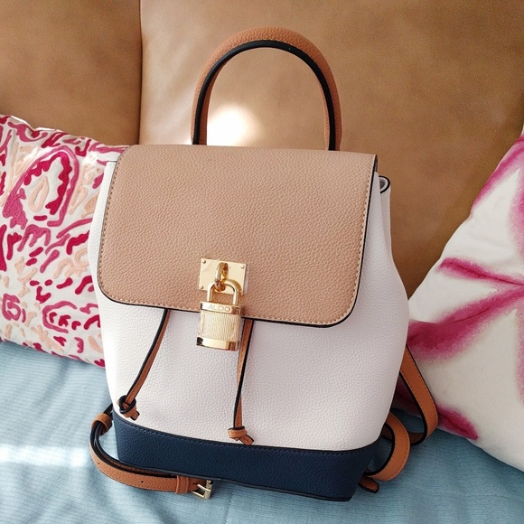 aldo backpack white