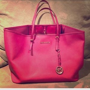 Michael Kohrs Large pink tote