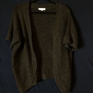 Dark grey short sleeve cardi :)