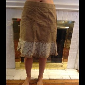 Ann Taylor skirt beige Sz 10