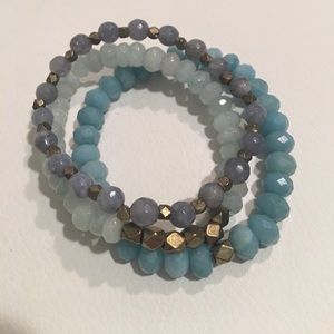 Blue Stackable Bracelets (3)
