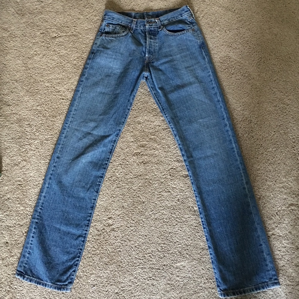Levi's 501 High Waisted Straight Jeans