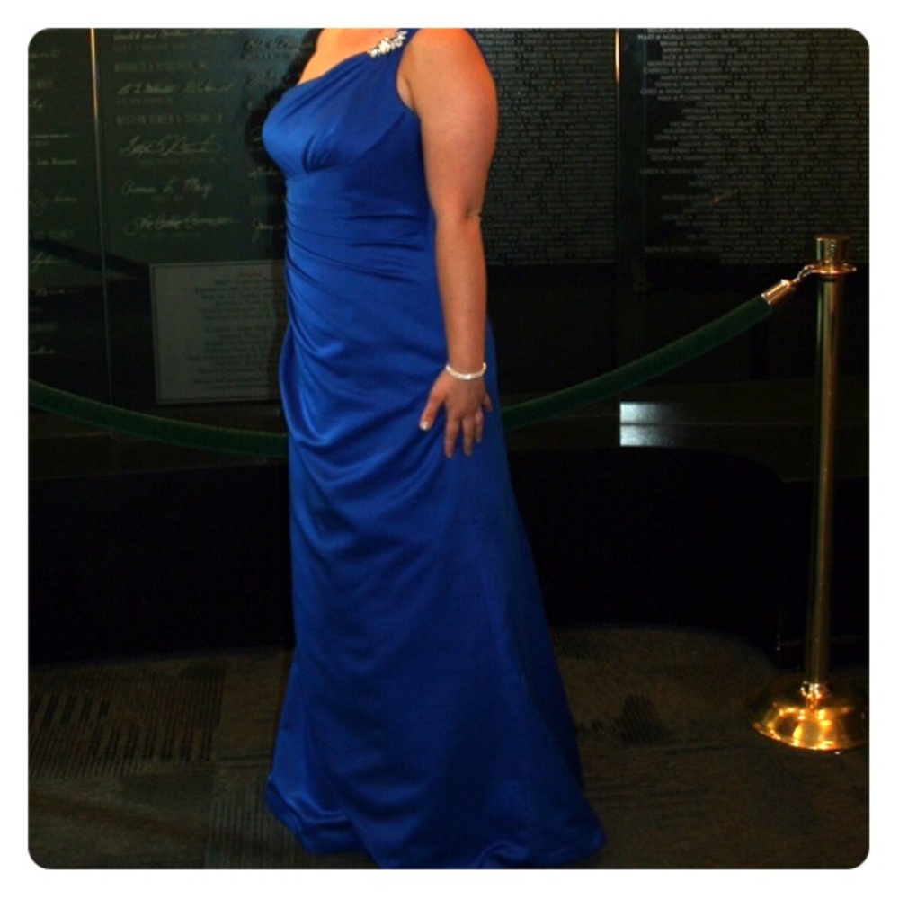 Royal Blue Prom Dress - Picture 4 of 8
