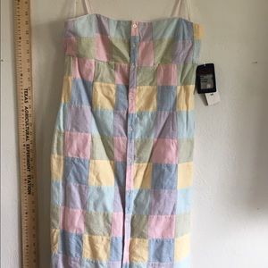 Unworn Ralph Lauren pink madras sundress dress