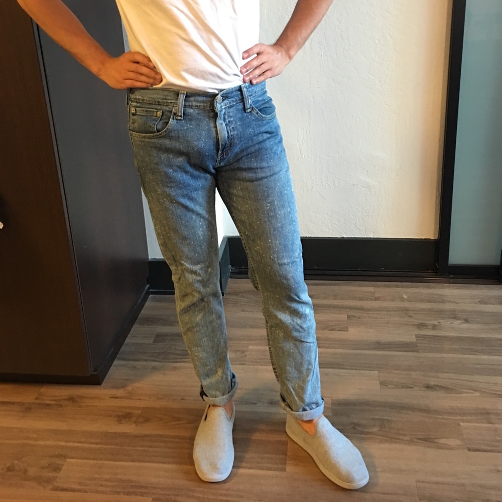 Men's Levi 511 Slim Straight Acid Wash Jeans