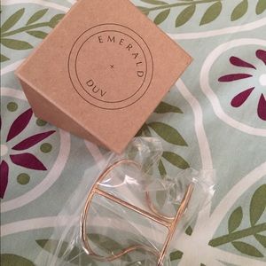 Emerald + DUV Copper Cuff