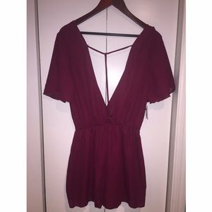 Maroon romper