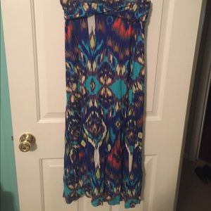 Multi color maxi skirt