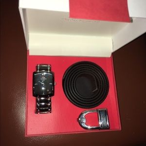 Charles Raymond Watch And Belt Set