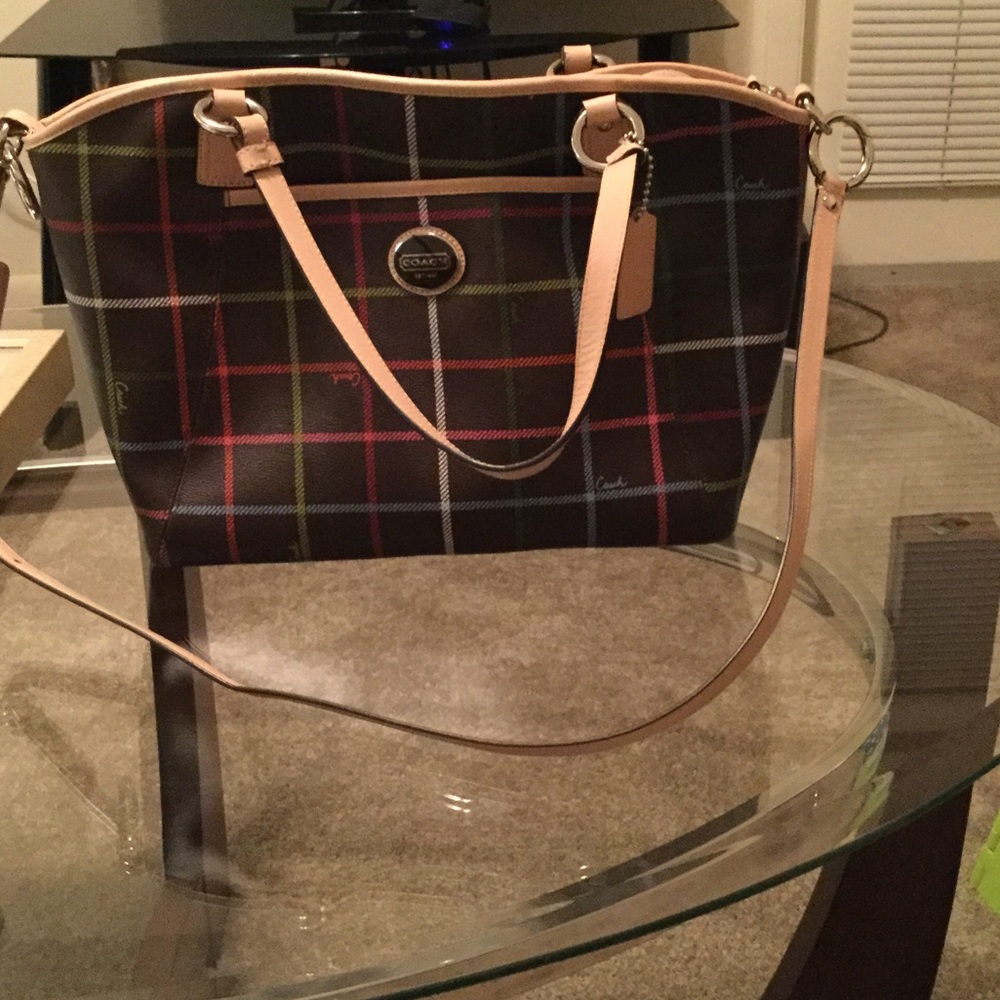 Coach leather tote