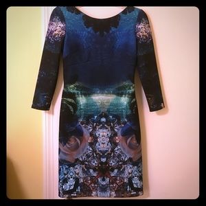 BETSEY JOHNSON - FUTURISTIC CUTOUT BACK DRESS